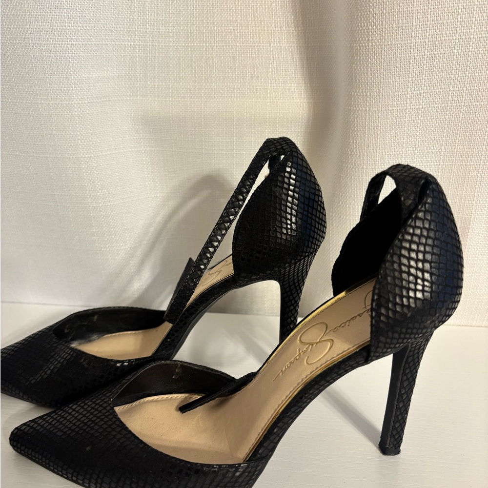 Jessica Simpson Black Stiletto Heels